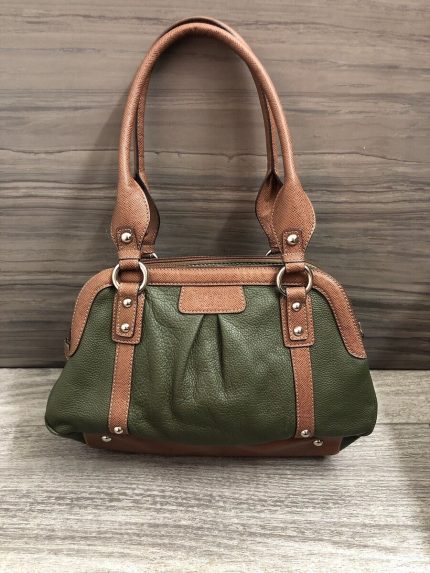 Tignanello Purse- Brown Navy/Black Leather Handbag